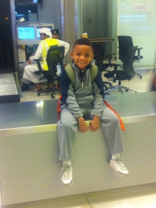 Christion getting ready to leave Abu Dhabi! On the way to Chicago!